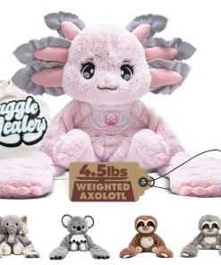 Peluche Ponderado de Axolote de 4.5 lbs - Brazos largos de