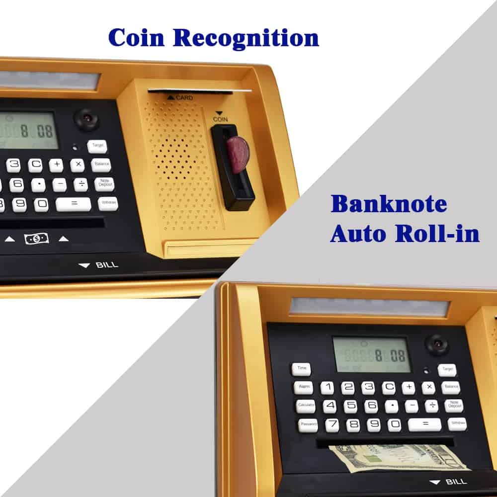 Alcancía Lyght Kids ATM con Bloqueo Electrónico, Contraseña - Imagen 3