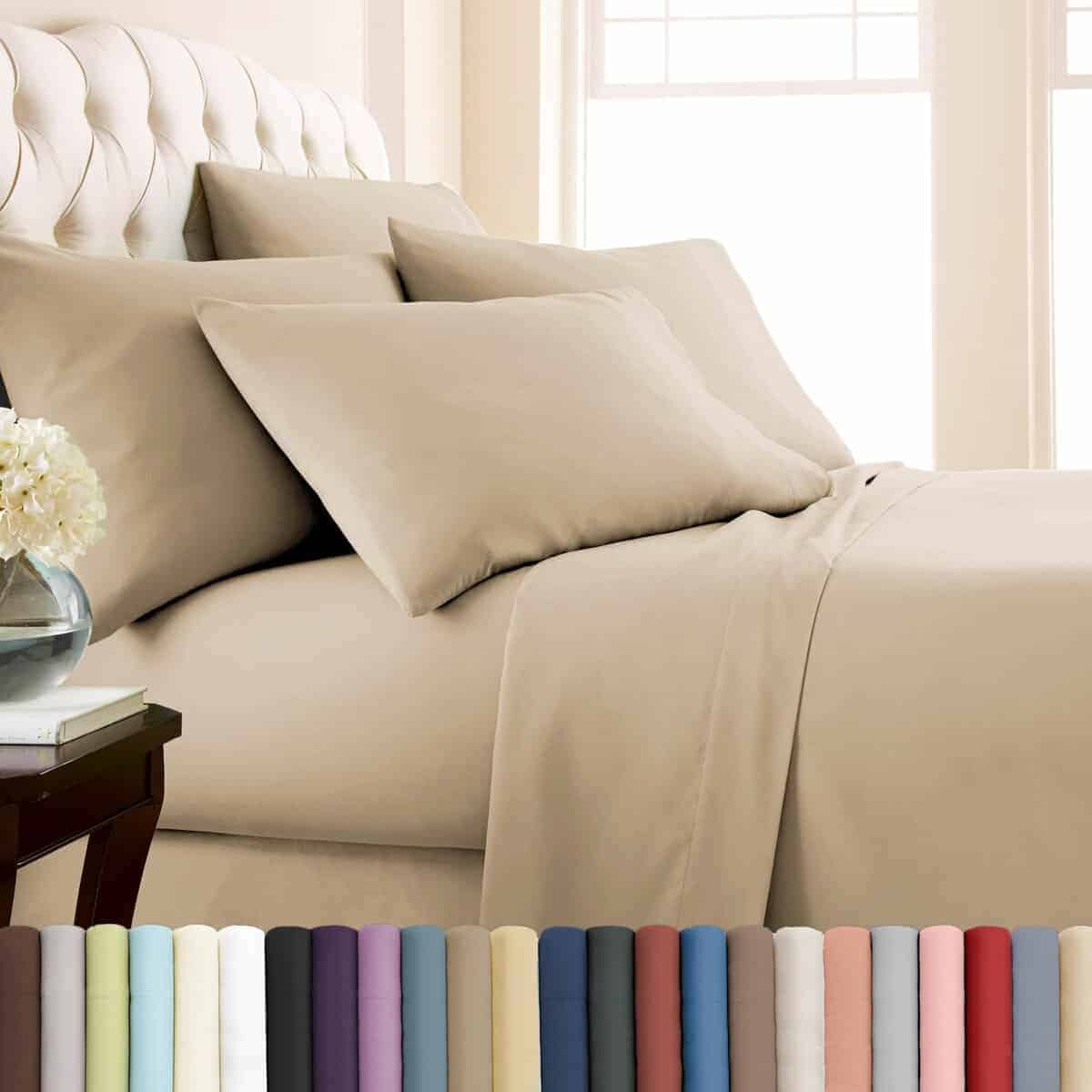 Juego de Sábanas King de 6 Piezas Southshore -Arena Suave