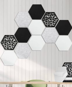 Paquete de 12 Paneles Acústicos Autoadhesivos, Paneles de