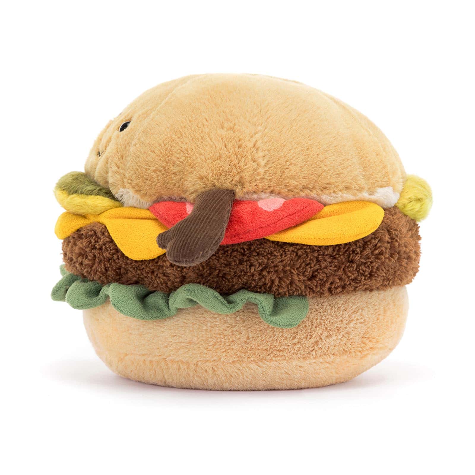 Juguete de Peluche Jellycat Amuseables Burger, 4.5 pulgadas - Imagen 3