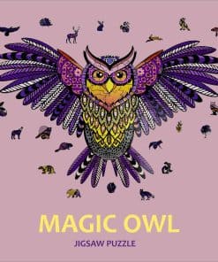 Rompecabezas de búho grande de madera para adultos