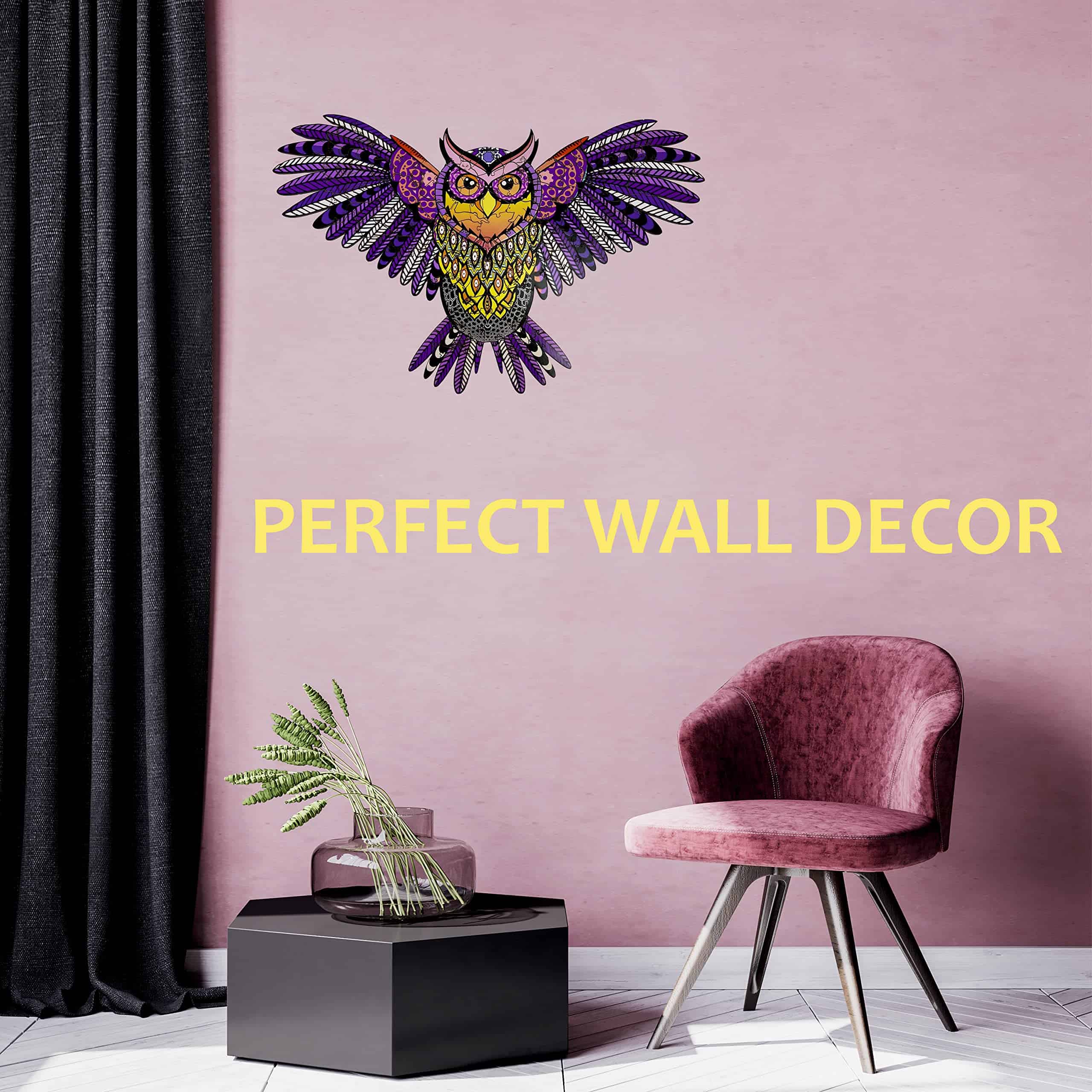 Rompecabezas de búho grande de madera para adultos - Imagen 5