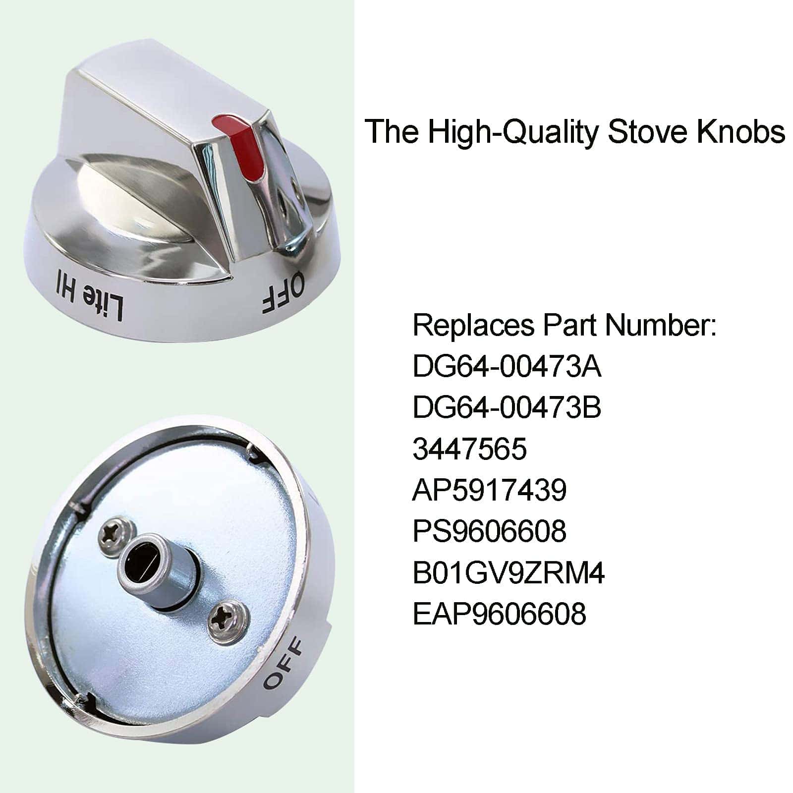 Perillas de estufa DG64-00473A para reemplazo de perilla de - Imagen 4
