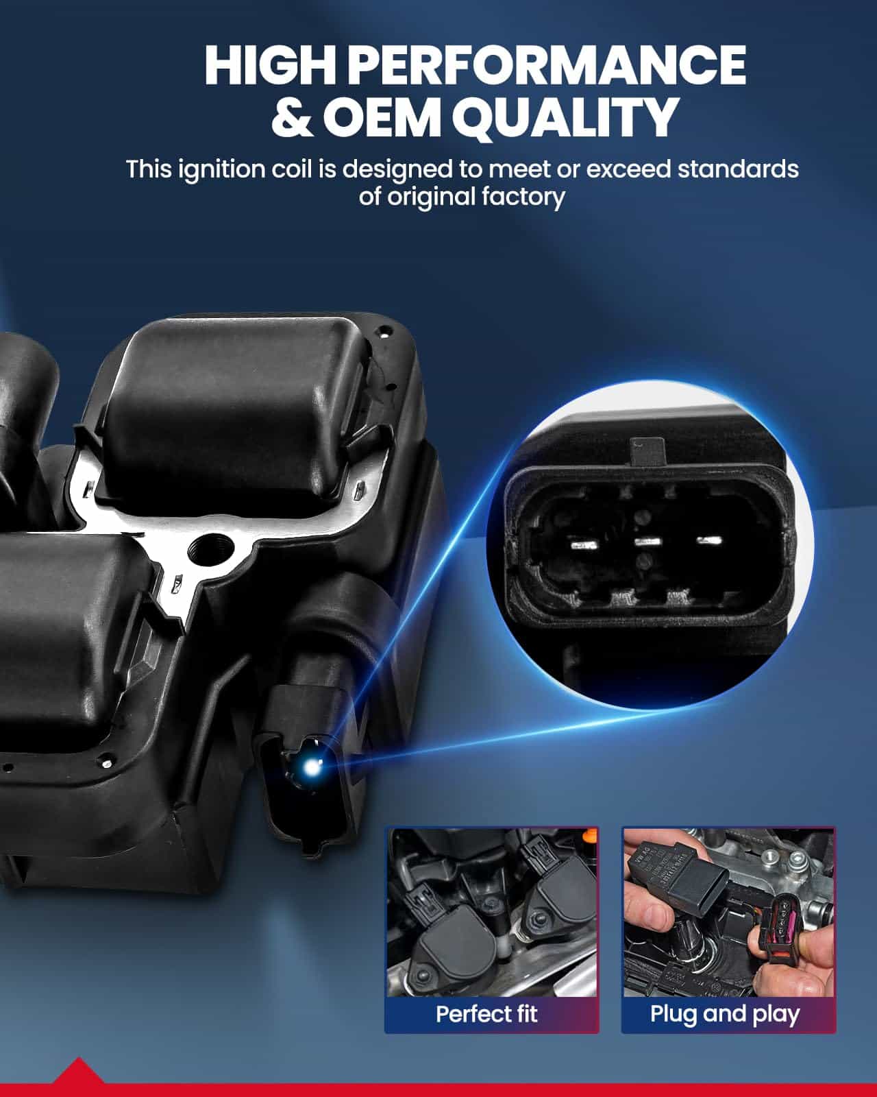 Bobina de Encendido KAX UF359 8 Paquetes Compatible con - Imagen 3