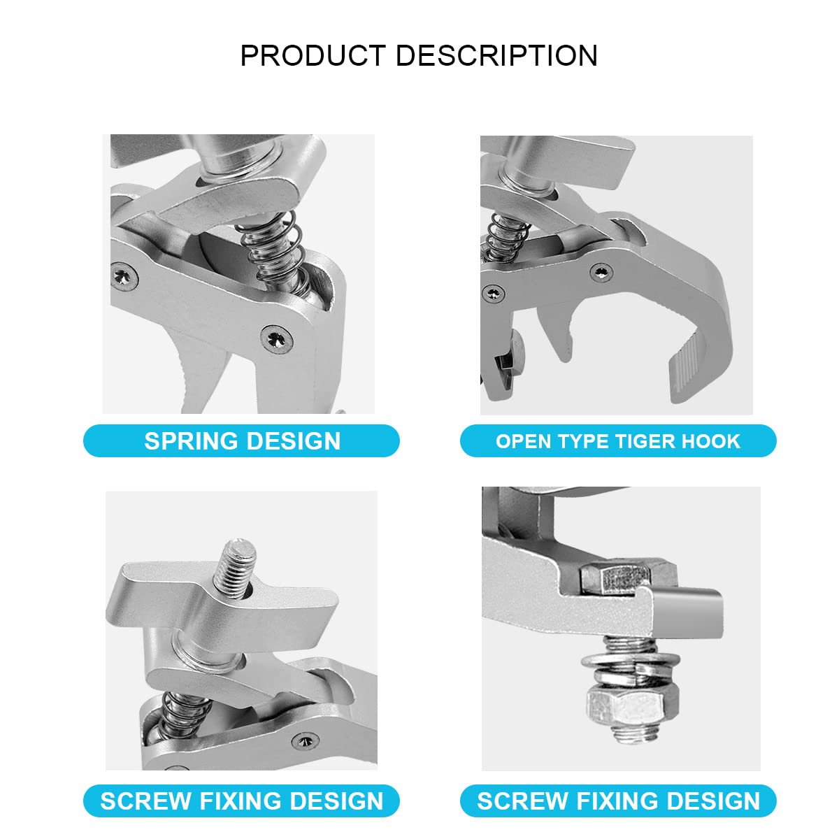 4Pack Abrazaderas de Iluminación de Escenario de Alta - Imagen 5