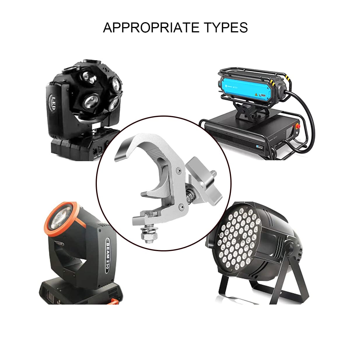 4Pack Abrazaderas de Iluminación de Escenario de Alta - Imagen 6