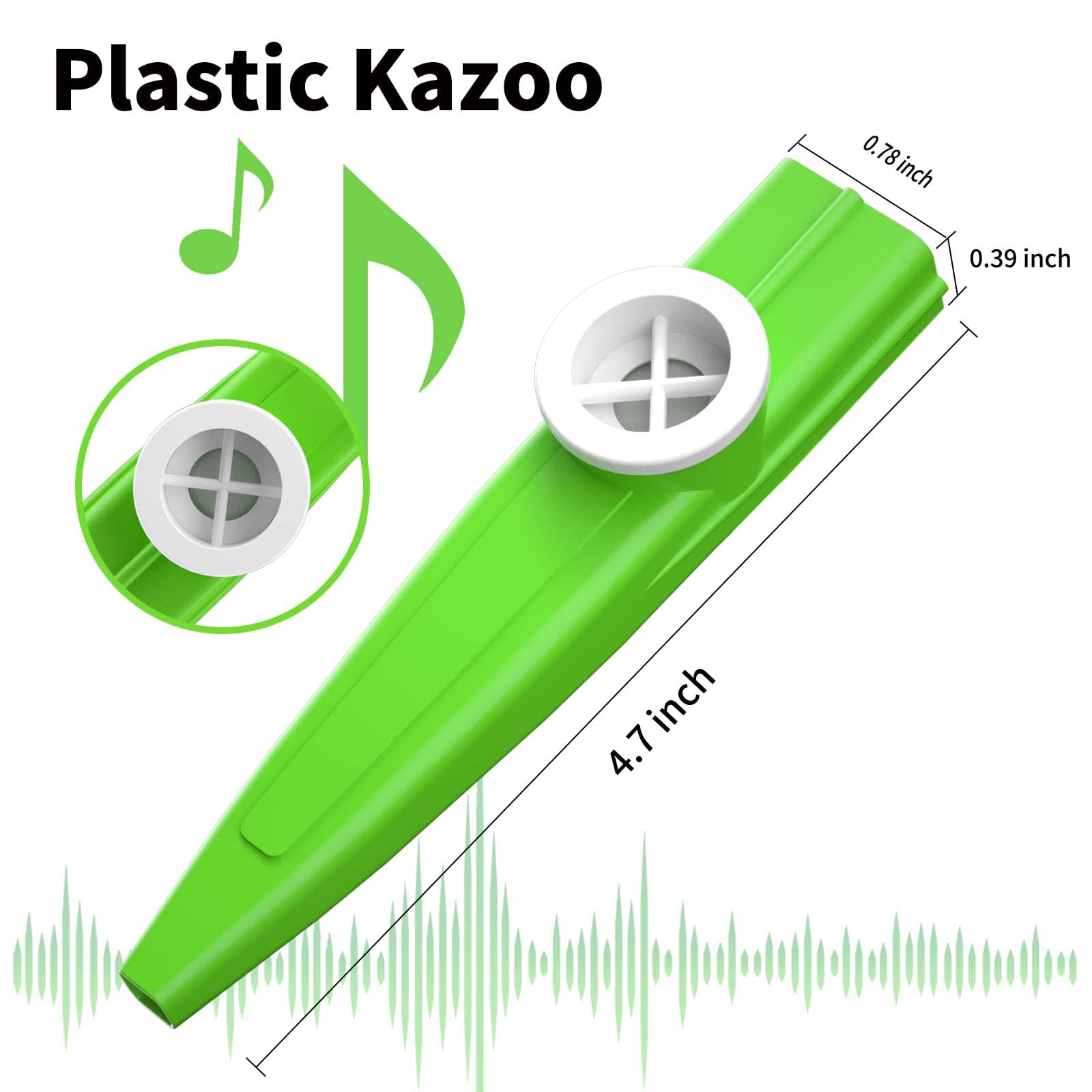 80 pcs 8 Colores Plástico Kazoos Instrumentos Musicales - Imagen 6