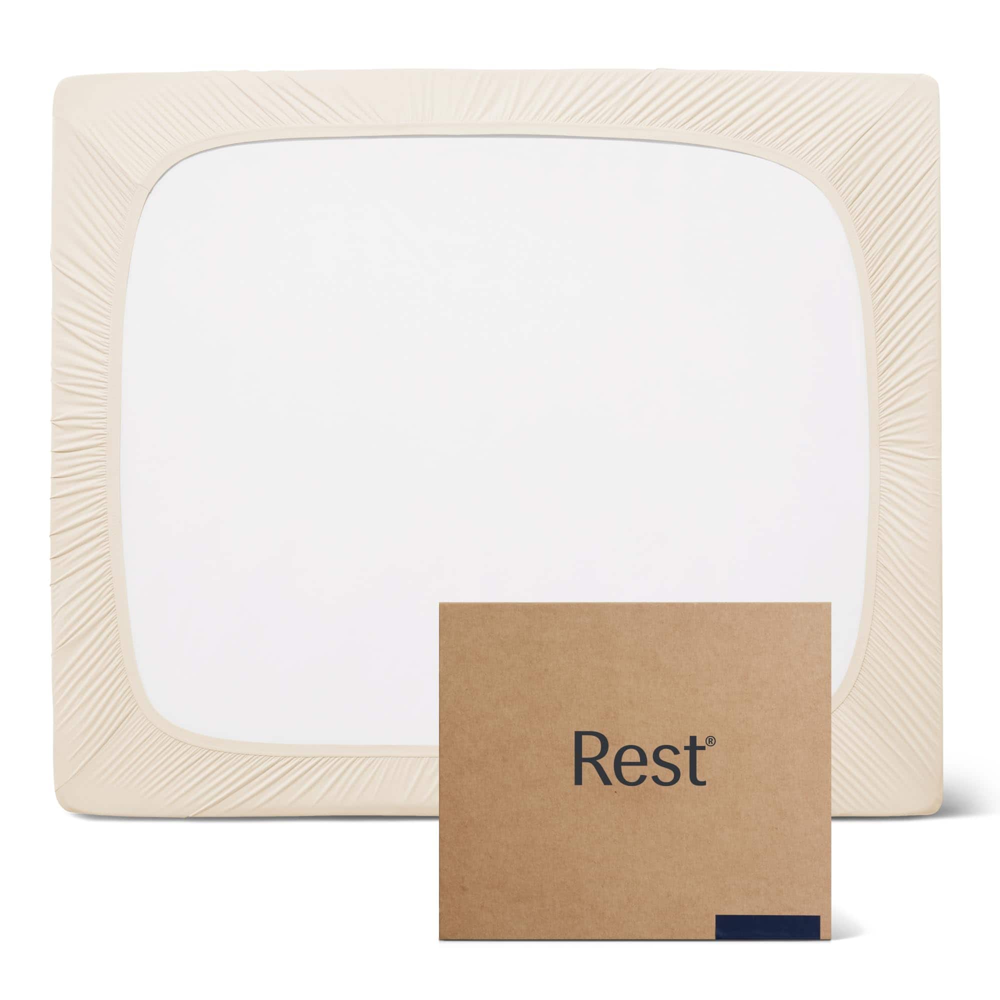 Sábana Ajustable RESTÉ Evercool+ Tamaño King, Snow Ivory,