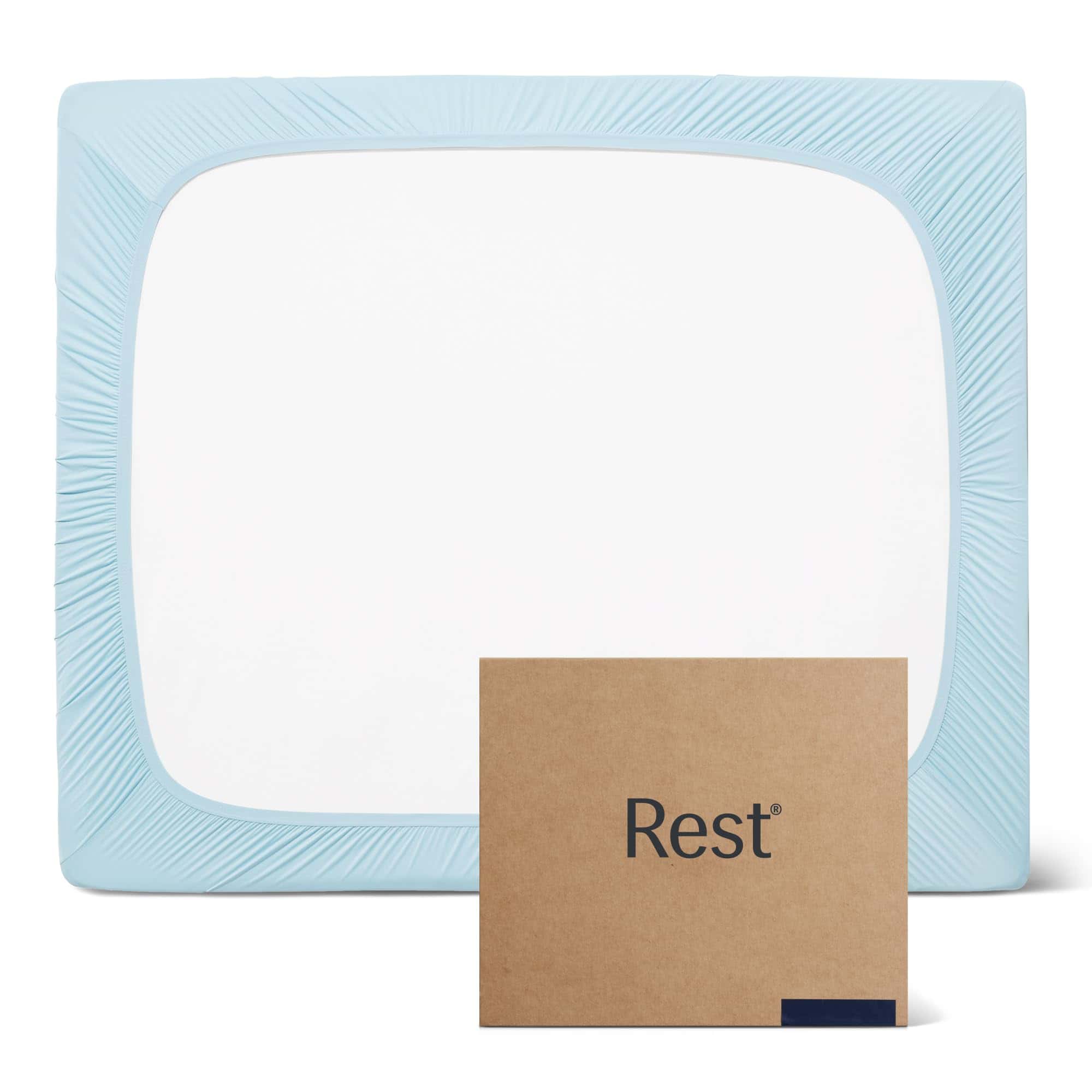 Sábana Ajustable REST Evercool+ para Cama -Azul Claro