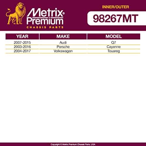 Kit de 4 piezas de Extremo de Barra de Dirección Interior y - Imagen 3