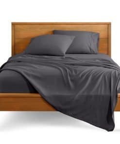 Juego de sábanas Twin XL Bare Home - Tamaño -Gris Hierro For