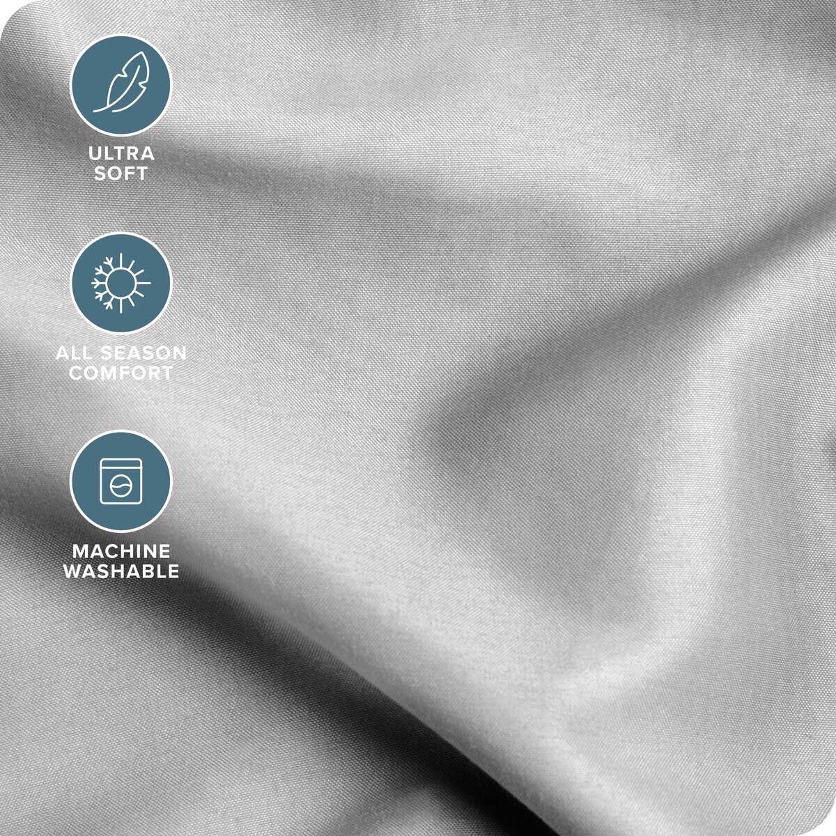 Juego de sábanas Twin XL de Bare Home - Bolsillos profundos - Imagen 3