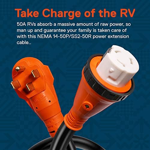 Cable de extensión de alimentación de generador RV de 50 - Imagen 3