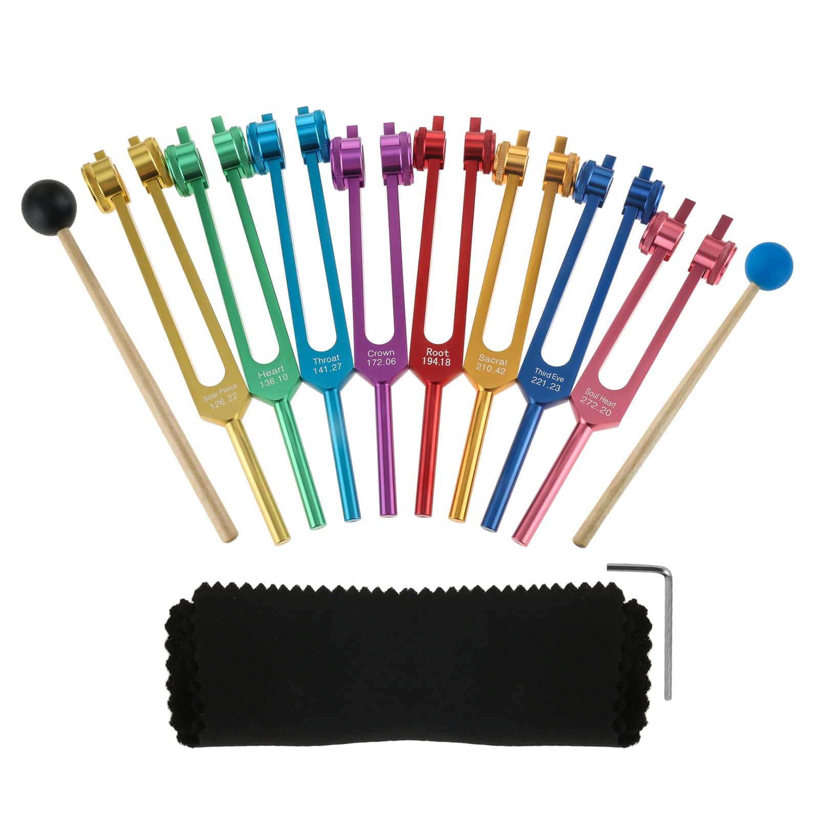 ETERMETA Juego de Diapasones de Afinación de Chakra