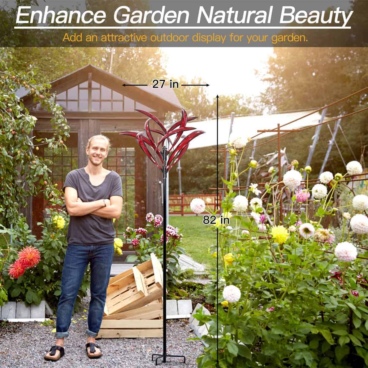 Giradores de Viento para Jardín Cyan Oasis - Grandes - Imagen 4