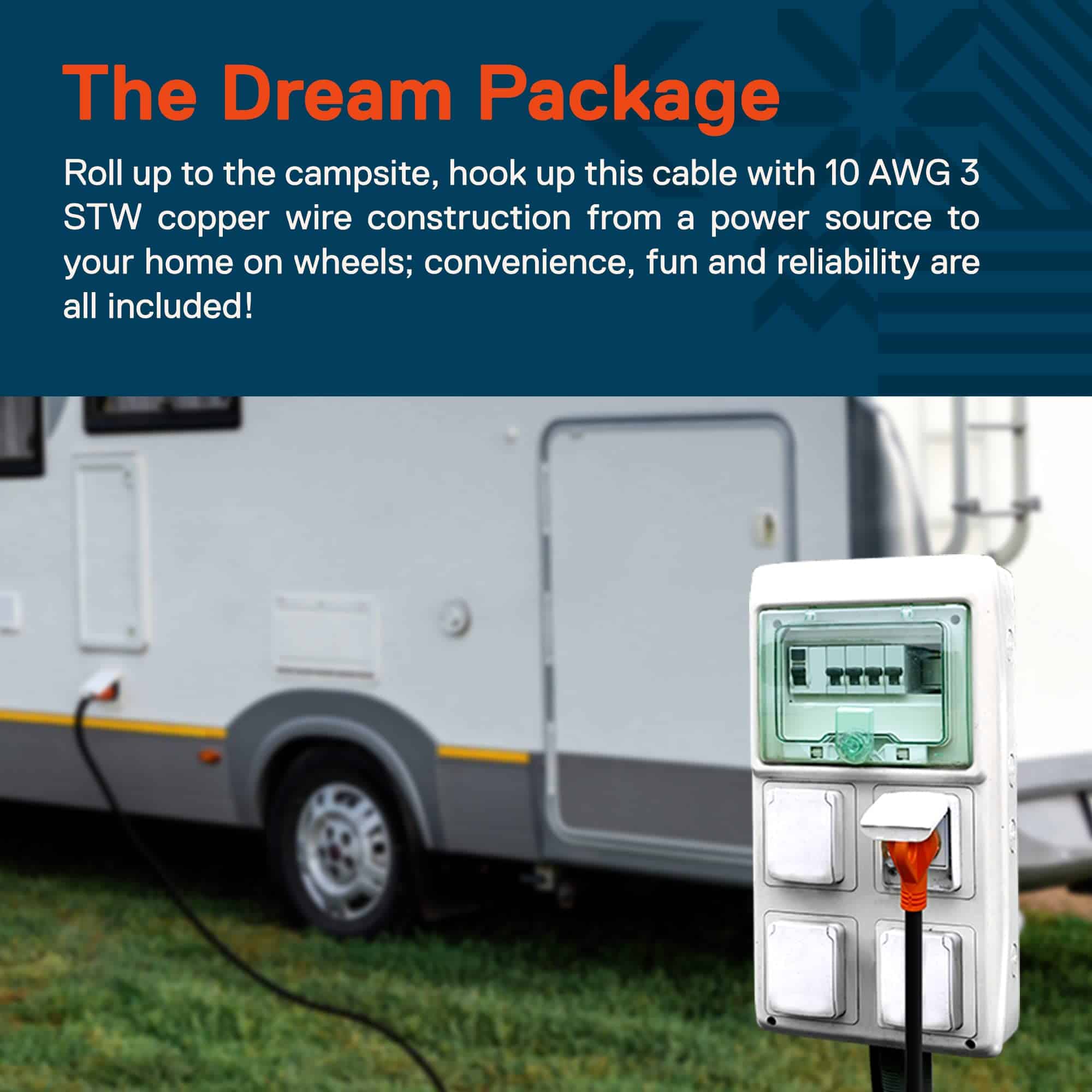 Cable de extensión de energía para RV True Mods de 50 pies - Imagen 4