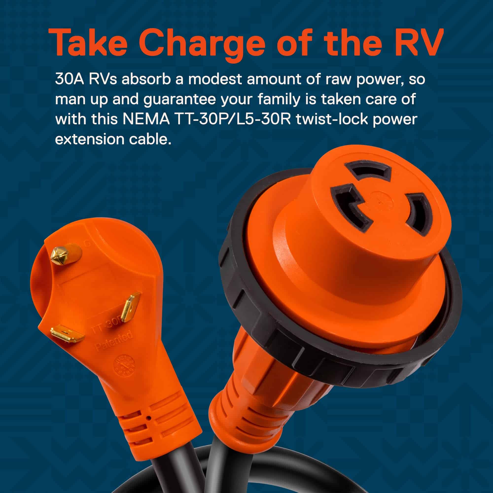 Cable de extensión de energía para RV True Mods de 50 pies - Imagen 3