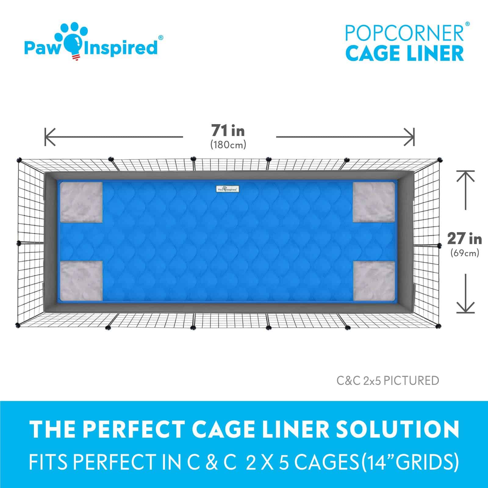 Paw Inspired PopCorner Forro de Jaula para Cobayas | Ropa - Imagen 5