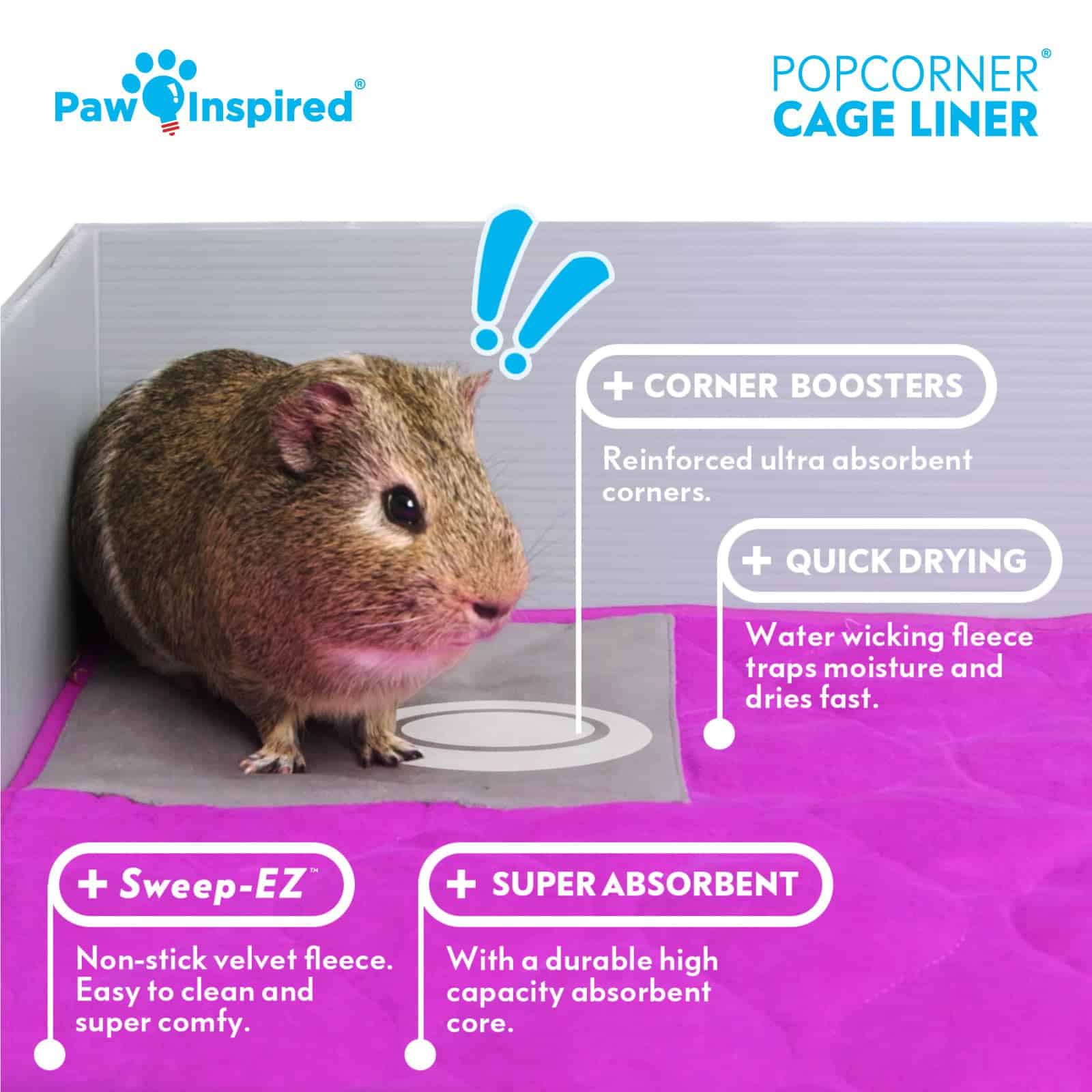 Cobertores de Jaula Paw Inspired PopCorner Guinea Pig | - Imagen 7