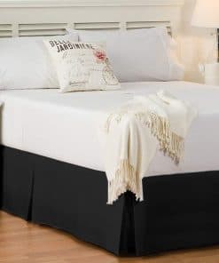 Cotton Delight Falda de Cama Tamaño King -Negro