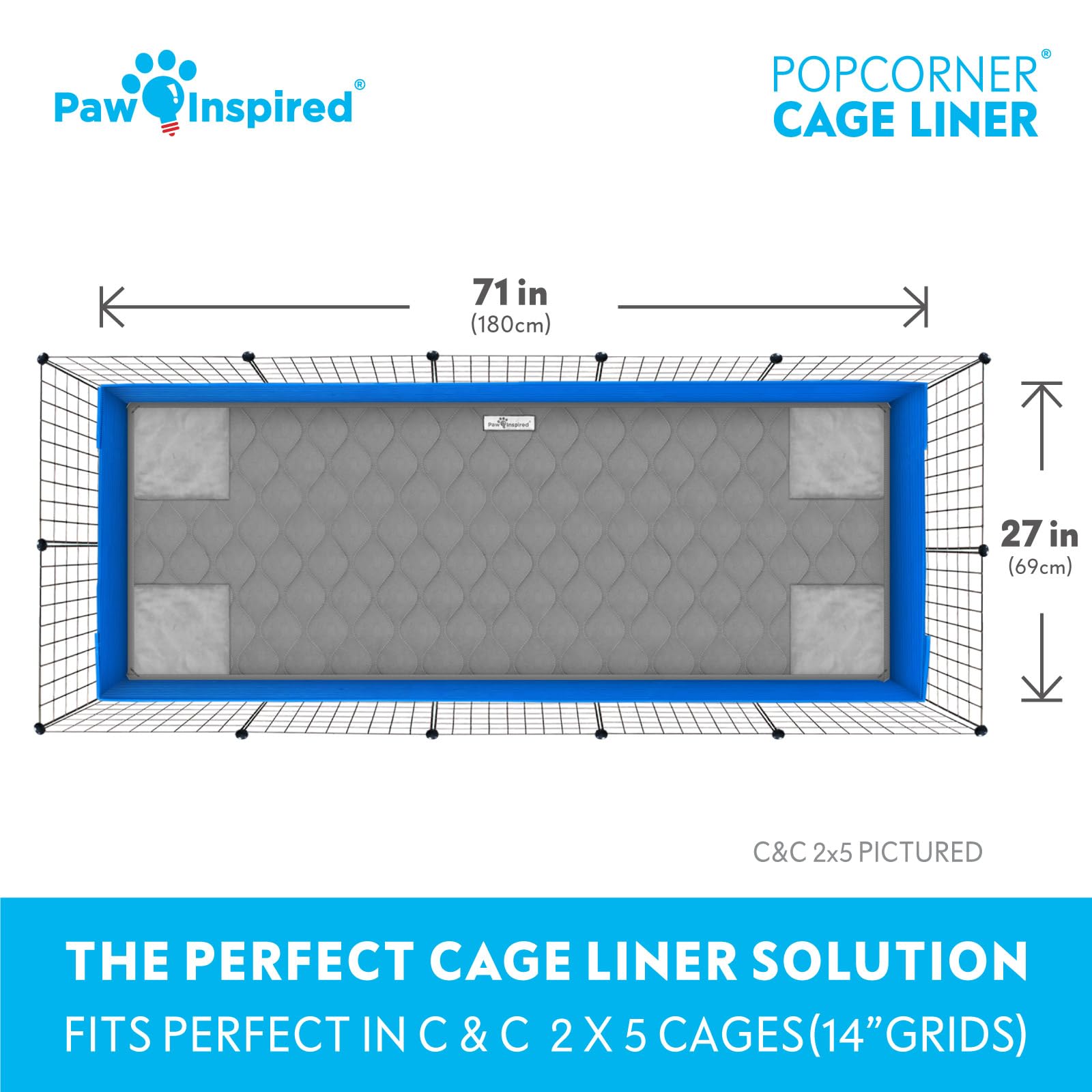 Forro de Jaula Paw Inspired PopCorner para Cobayas | Ropa - Imagen 5