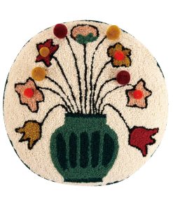 Cojín con Diseño de Flores y Borlas You Deserve, Relleno de