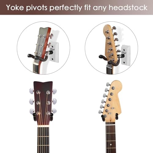 Soporte de Pared para Guitarra SNIGJAT, Pack de 4 Soportes - Imagen 5