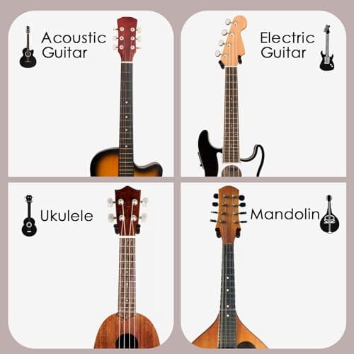 Soporte de Pared para Guitarra SNIGJAT, Pack de 4 Soportes - Imagen 7