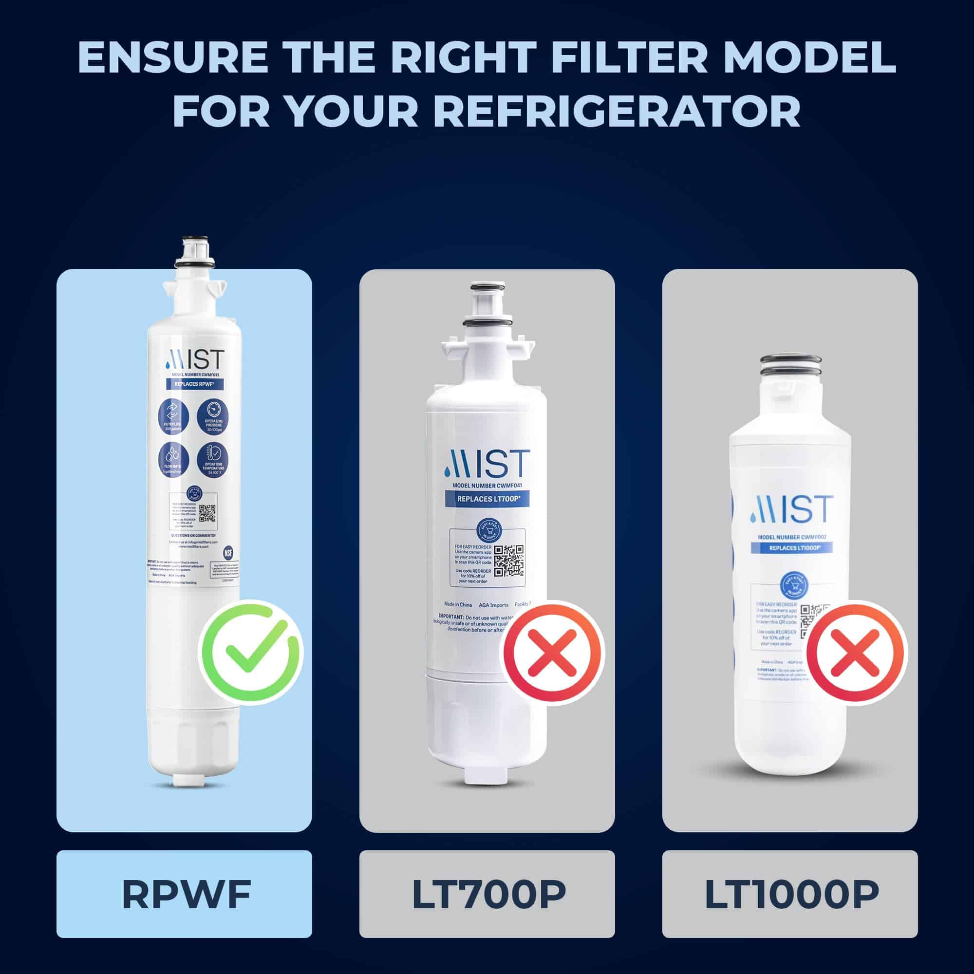 Filtro de Agua Mist RPWF de Repuesto para GE (No RPWFE) - - Imagen 7