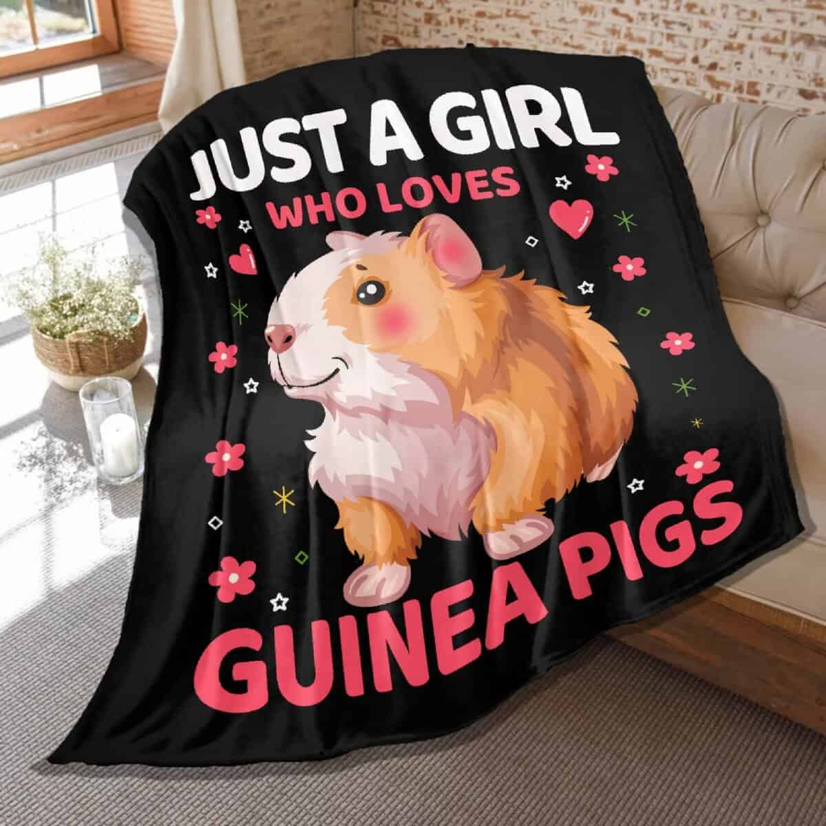 Manta para Cobayas Regalos para Niñas, Solo Chica que Ama a