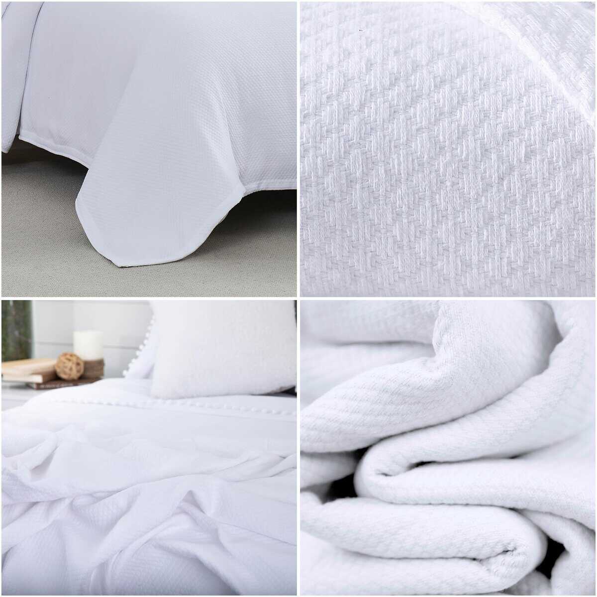 Manta de Algodón 100% Twin Milton Southshore Fine Living, - Imagen 4