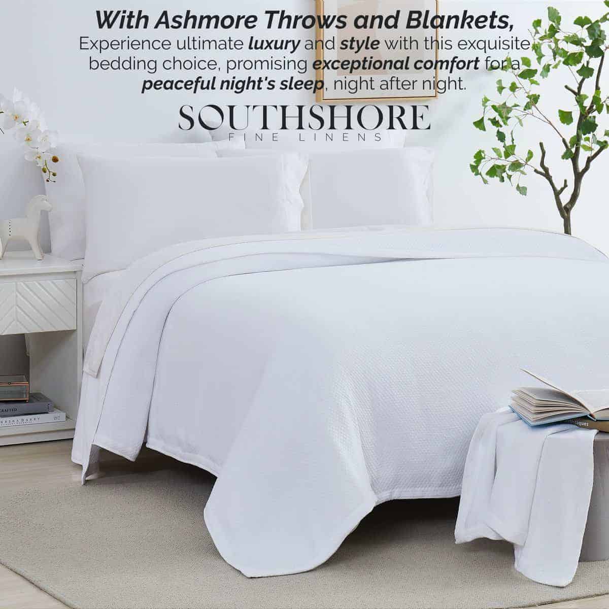 Manta de Algodón 100% Twin Milton Southshore Fine Living, - Imagen 7