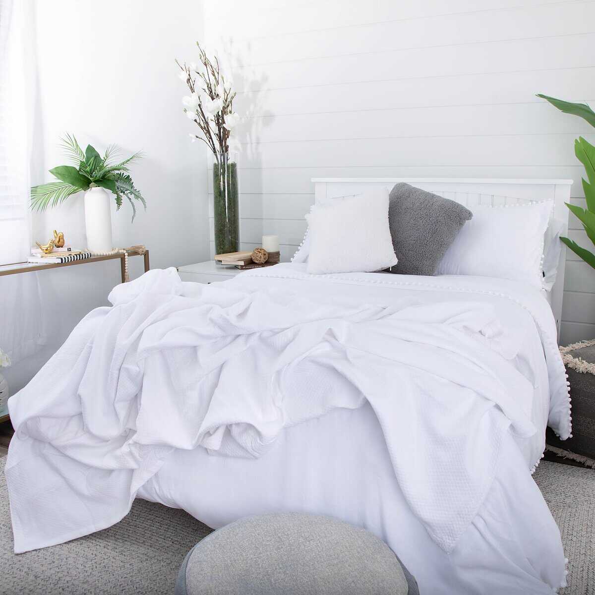 Manta de Algodón 100% Twin Milton Southshore Fine Living, - Imagen 8