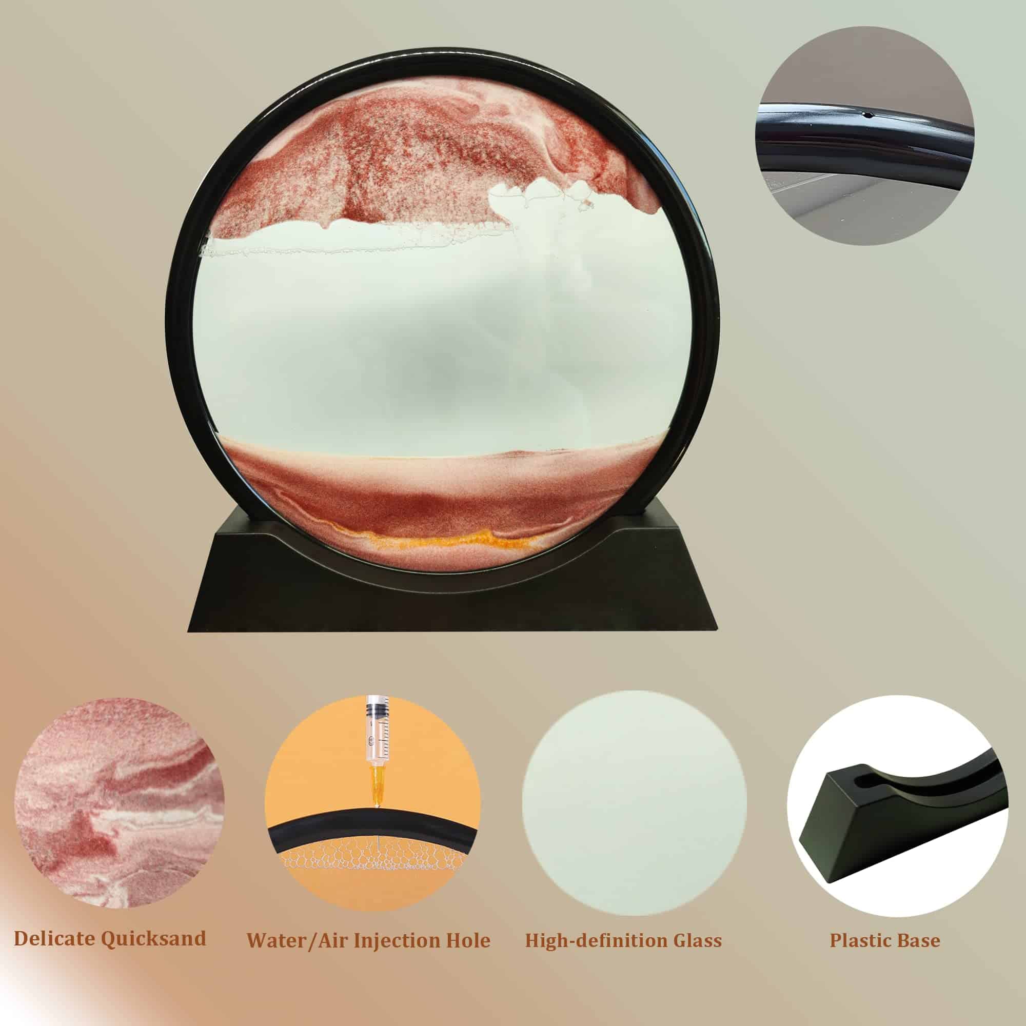 Cuadro de Arena en Movimiento EVQUIT 11", Kit de Arte de - Imagen 3