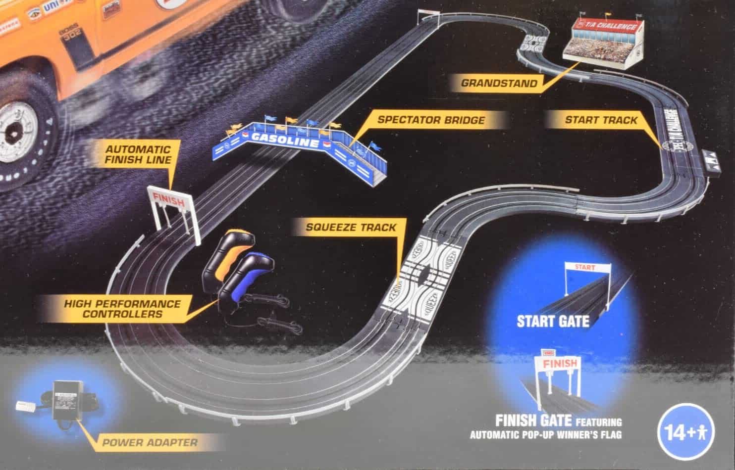 Auto World/Premium Hobbies T/A Challenge Mustang VS Camaro - Imagen 3