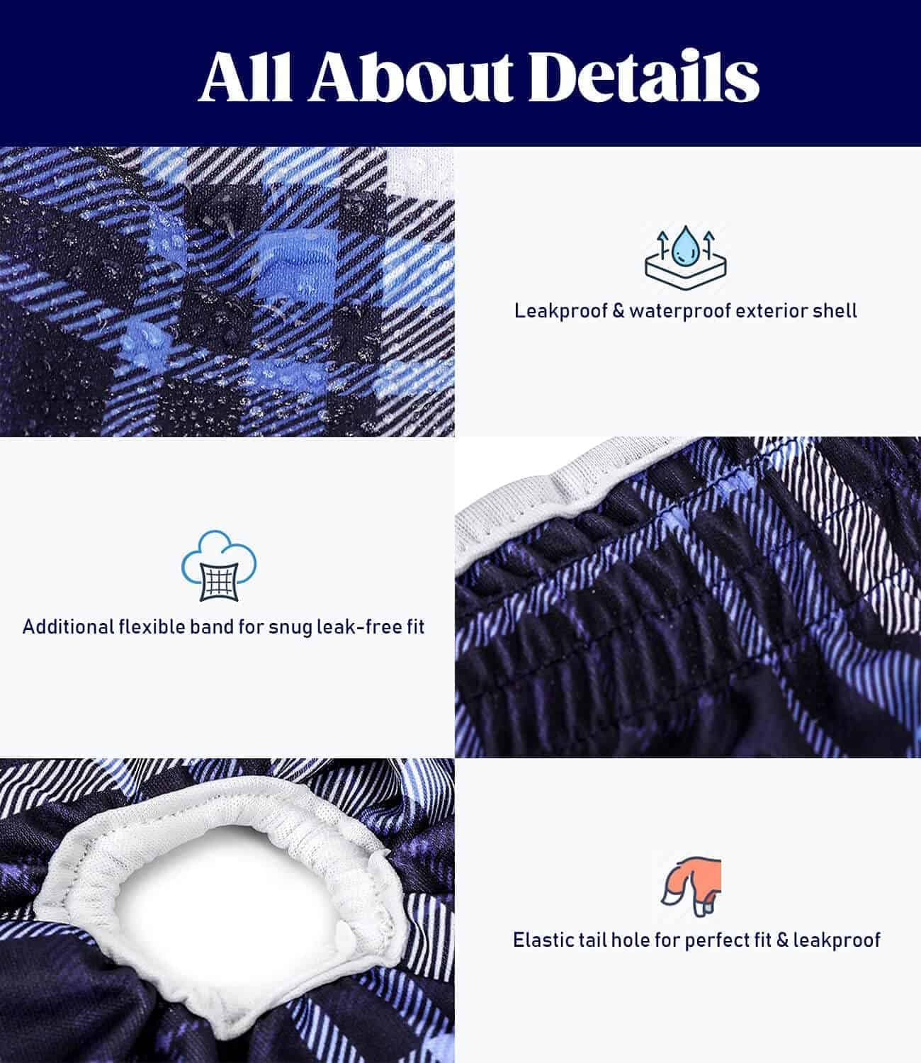 Pañales Lavables para Perros Hembras - Pañales - Imagen 5