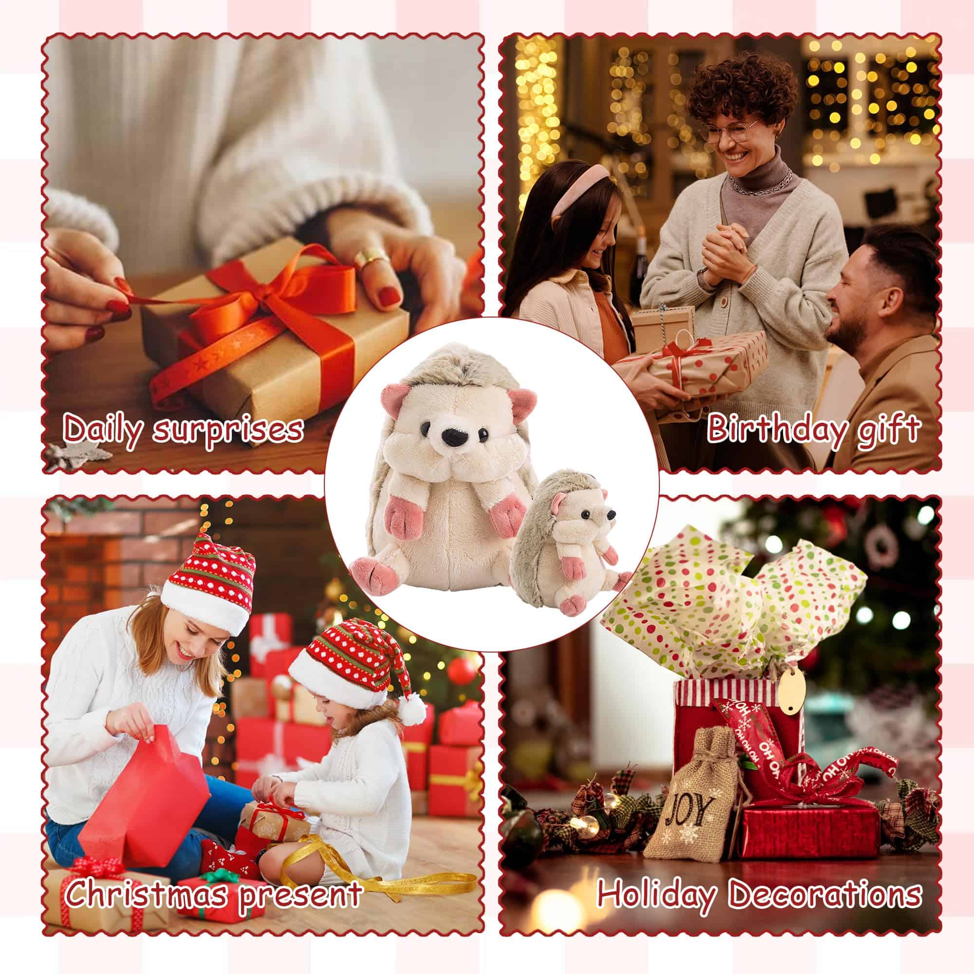 Peluche de Erizo Grande XUO, 13" Suave y Adorable Juguete - Imagen 8