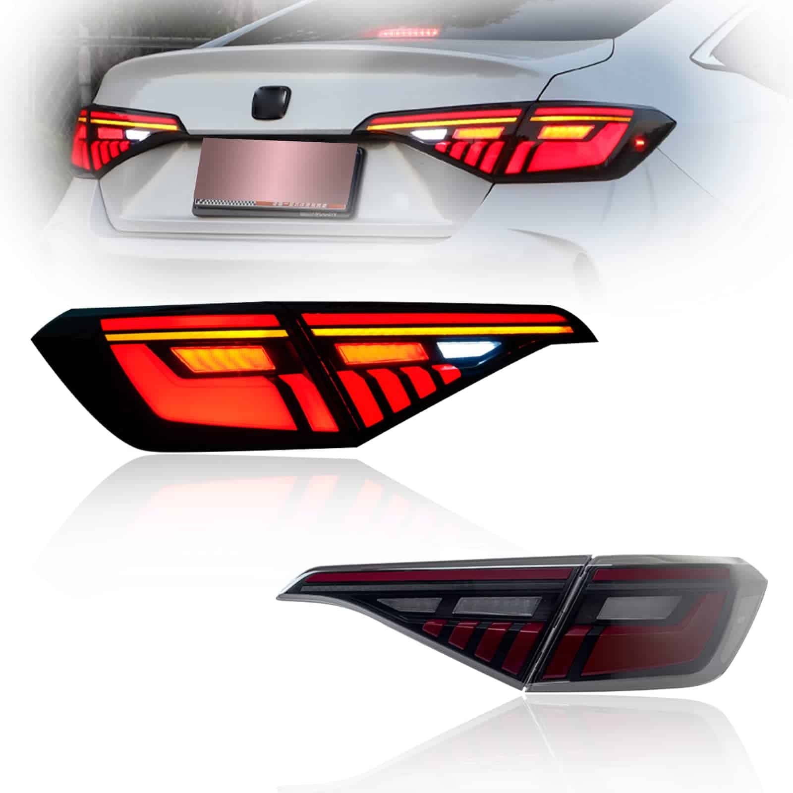 JIMUID Luz Trasera LED para Civic Sedan 10ª Generación