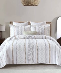 Juego de Colchas Boho Queen Size Finlonte, Juego de Colchas