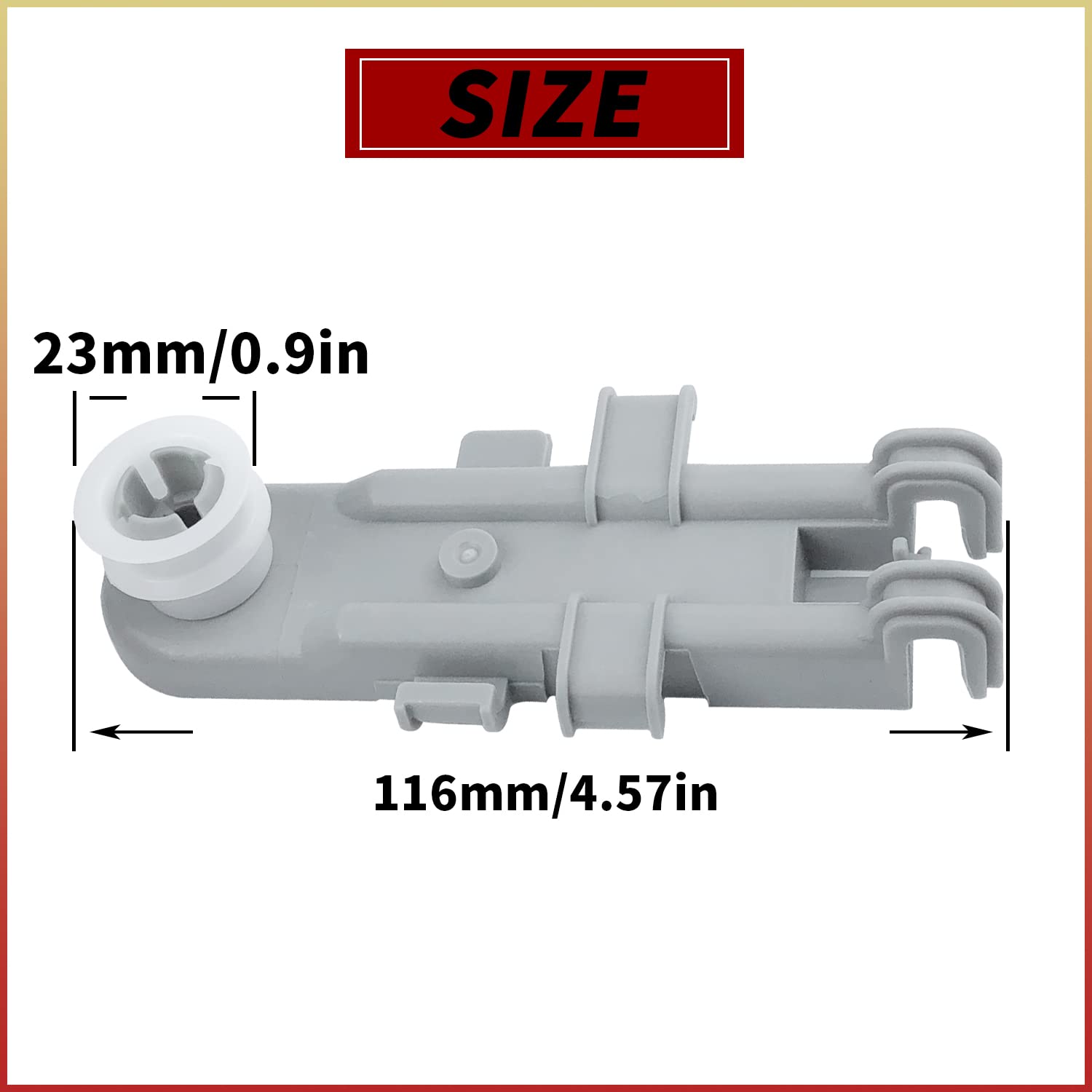 4 piezas 8268785 Rueda de Rack Superior de Lavavajillas - Imagen 3
