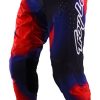 Pantalón Troy Lee Designs SE Ultra Lucid Negra Roja Talla 38