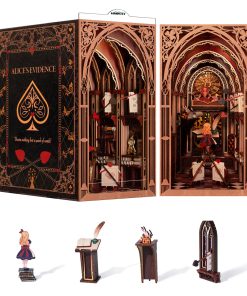 Kit de Book Nook de bricolaje, kit de miniatura de casa de