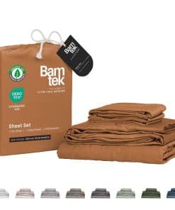 Juego de sábanas de bambú 100% viscosa de California King