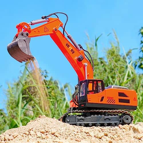 VERTOY Excavadora de Control Remoto para Niños - Mejores - Imagen 4