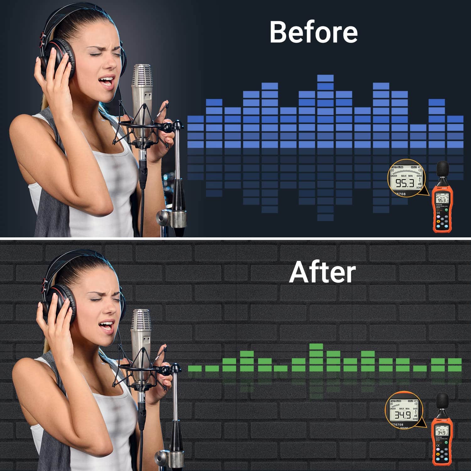 Paneles de Espuma Insonorizante Topnaca, Paneles de Pared - Imagen 8