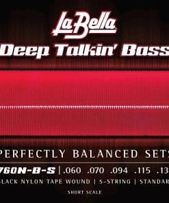Cuerdas de bajo La Bella 760N-B-S Deep Talkin Brass Black