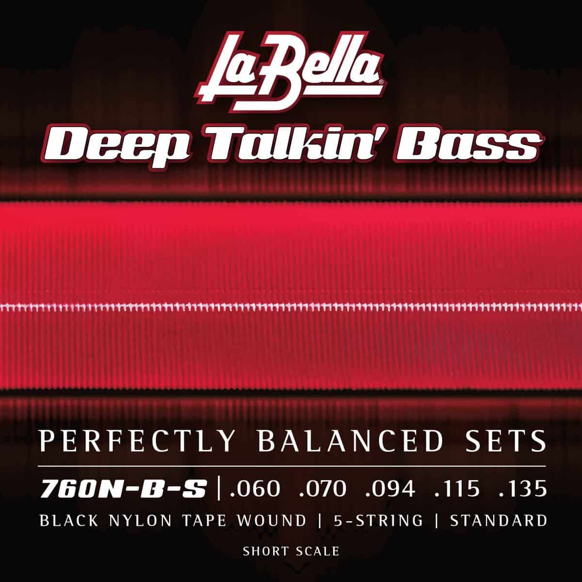 Cuerdas de bajo La Bella 760N-B-S Deep Talkin Brass Black