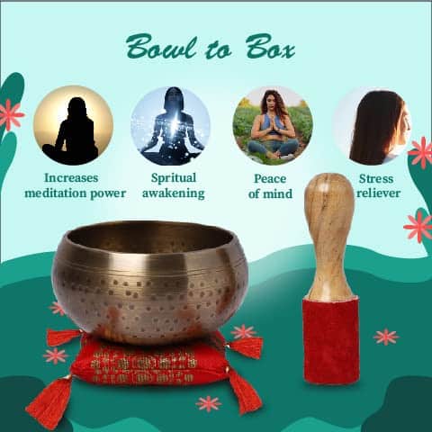 Juego de Cuencos Tibetanos Hechos a Mano KPAVIR Instrumento - Imagen 7