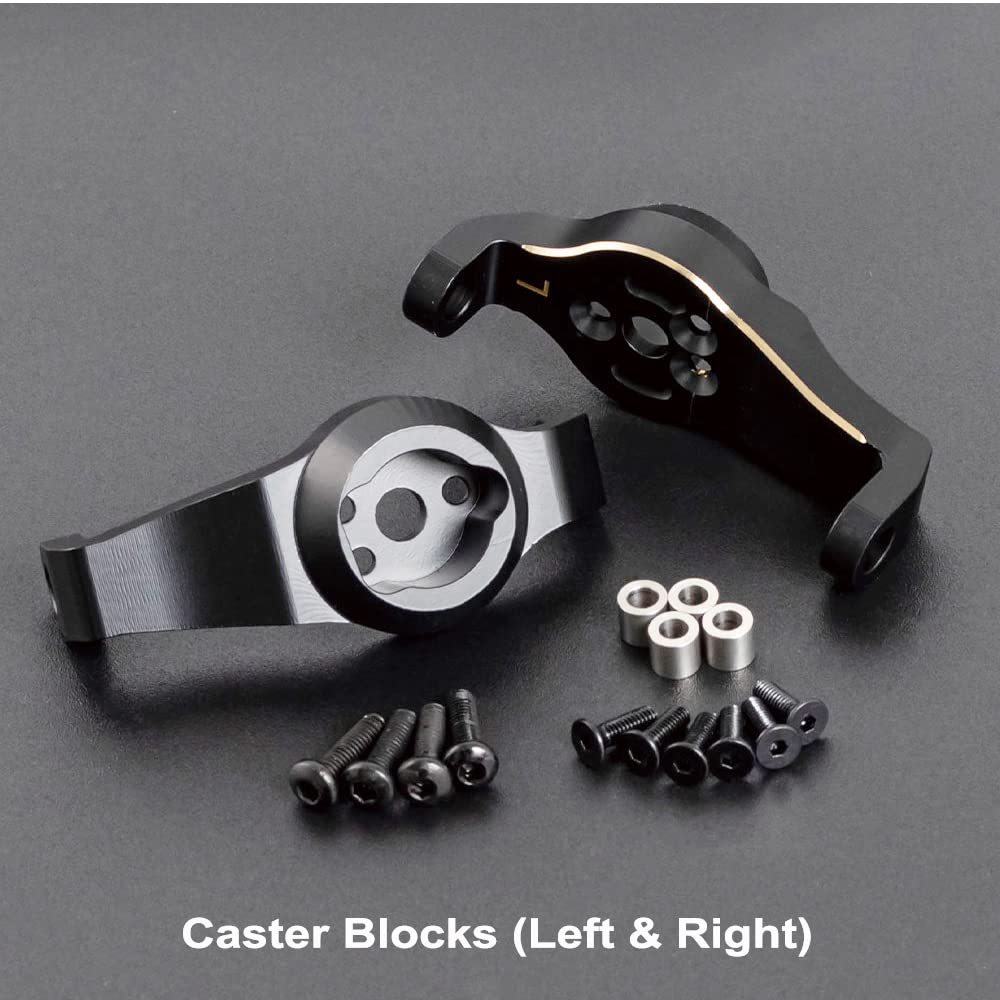 TRX4 Contrapeso de Latón Recubierto en Negro Carcasa de Eje - Imagen 5